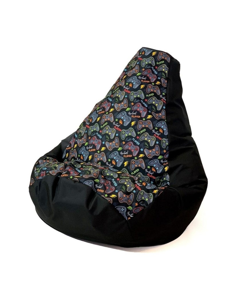 Puff GO GIFT Preto 130 x 90 cm Peru