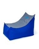 Puff GO GIFT Azul Cinzento Oxford tejido antidesgarros