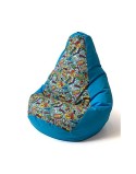 Puff GO GIFT Azul 130 x 90 cm Peru