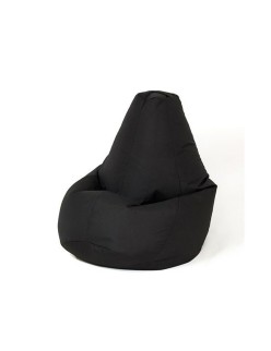 Puff GO GIFT Negro 140 x 100 cm Pera