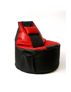 Puff GO GIFT Nero Rosso Crema Bronce Ecopelle 130 x 90 cm