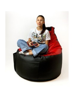Puff GO GIFT Nero Rosso Crema Bronce Ecopelle 130 x 90 cm