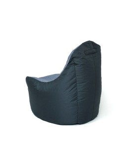 Pouffe GO GIFT Grey Graphite Oxford tejido antidesgarros