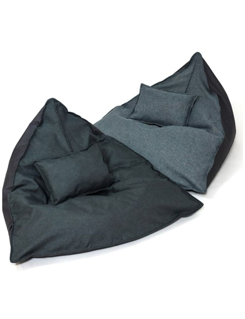 Puff GO GIFT Cinzento Oxford tejido antidesgarros