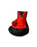 Puff GO GIFT Preto Vermelho Oxford Luva de boxe