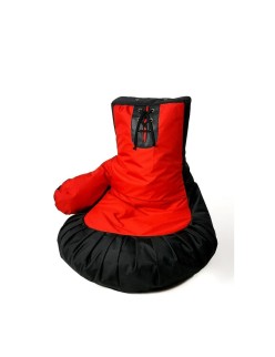 Puff GO GIFT Preto Vermelho Oxford Luva de boxe