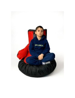 Puff GO GIFT Preto Vermelho Oxford Luva de boxe