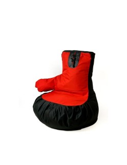 Puff GO GIFT Preto Vermelho Oxford Luva de boxe