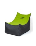 Puff GO GIFT Preto Verde Oxford tejido antidesgarros