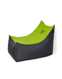 Puff GO GIFT Preto Verde Oxford tejido antidesgarros