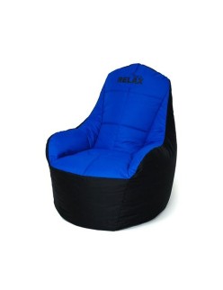 Puff GO GIFT Azul Negro Oxford tejido antidesgarros
