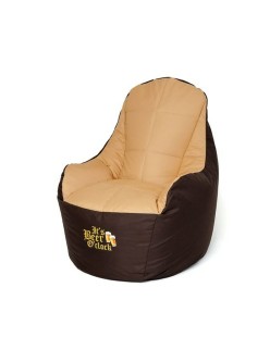 Puff GO GIFT Bege Bronze Oxford tejido antidesgarros