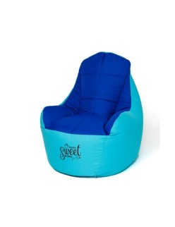 Puff GO GIFT Azul Oxford tejido antidesgarros