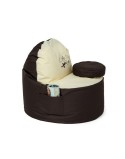 Puff GO GIFT Bege Bronze Oxford tejido antidesgarros 120 x 90 x 90 cm