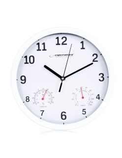 Orologio da Parete Esperanza EHC016W Bianco Vetro Plastica 25 cm