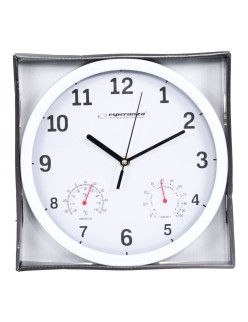 Orologio da Parete Esperanza EHC016W Bianco Vetro Plastica 25 cm