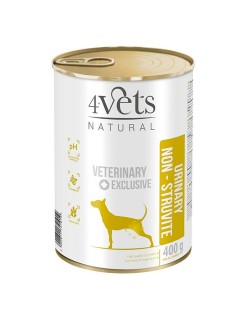 Alimentation humide 4VETS Natural Urinary No Struvit Dinde 400 g