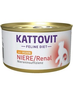 Comida para gato Kattovit Feline Diet Niere/Renal Chicken Pollo 185 g