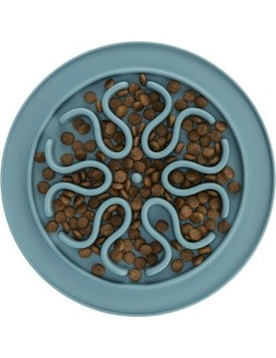 Ciotola ad Alimentazione Lenta per Animali Domestici Trixie TX-25035 Azzurro Grigio Silicone