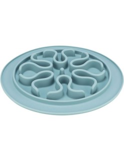 Ciotola ad Alimentazione Lenta per Animali Domestici Trixie TX-25035 Azzurro Grigio Silicone
