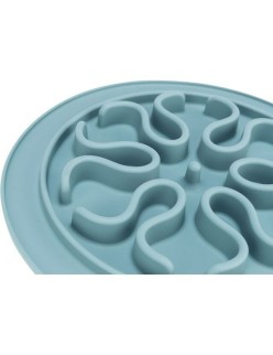 Ciotola ad Alimentazione Lenta per Animali Domestici Trixie TX-25035 Azzurro Grigio Silicone