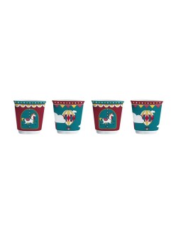 Ensemble de tasses à café Bialetti Winter Wonderland Turquoise Porcelaine 90 ml 4 Unités