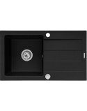 Sink with One Basin Pyramis Sparta Plus Black 78 x 48 cm