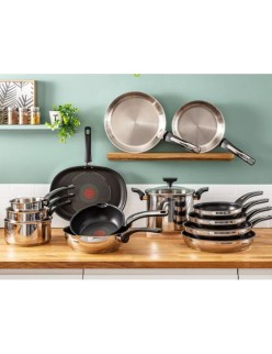 Sartén Tefal E3007704 Plateado Silicona Acero Inoxidable Ø 26 cm