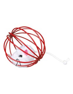 Juguetes Trixie Mouse in a Wire Ball Multicolor Poliéster