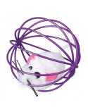Juguetes Trixie Mouse in a Wire Ball Multicolor Poliéster