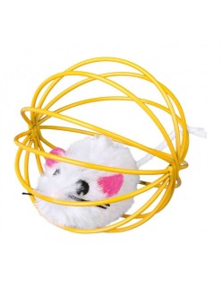 Juguetes Trixie Mouse in a Wire Ball Multicolor Poliéster