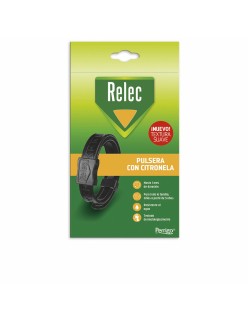 Pulsera Antimosquitos de Citronela Relec Negro Adultos