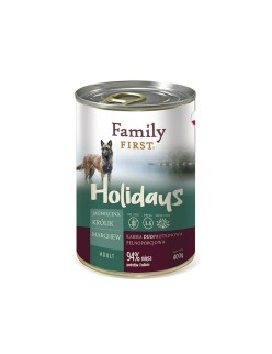 Comida húmeda Family First FF-19010 Cordero Conejo Zanahoria 400 g