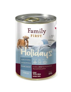Comida húmeda Family First FF-19081 Carne Ternera Ciervo Jabalí Zanahoria 400 g