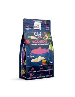 Futter SYTA MICHA Chef Erdbeere Lachsfarben Fisch 9 kg