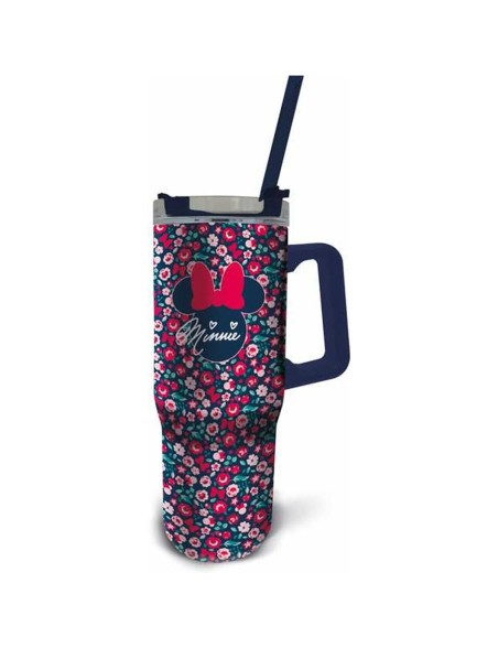 Caneca Térmica com Tampa Minnie Mouse Gardening 940 ml