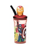Bicchiere con Cannuccia The Avengers Seven Wonders Iron Man 360 ml