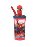 Becher mit Strohhalm Spider-Man Moving Target 360 ml 3D