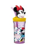Becher mit Strohhalm Minnie Mouse Sunshine 360 ml