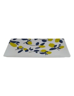 Tablett für Snacks La Mediterránea Zitronengelb 25 x 15 x 2 cm (12 Stück)