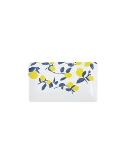 Tablett für Snacks La Mediterránea Zitronengelb 25 x 15 x 2 cm (12 Stück)