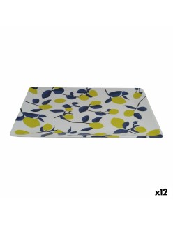 Tablett für Snacks La Mediterránea Zitronengelb 30 x 20 x 2,5 cm (12 Stück)