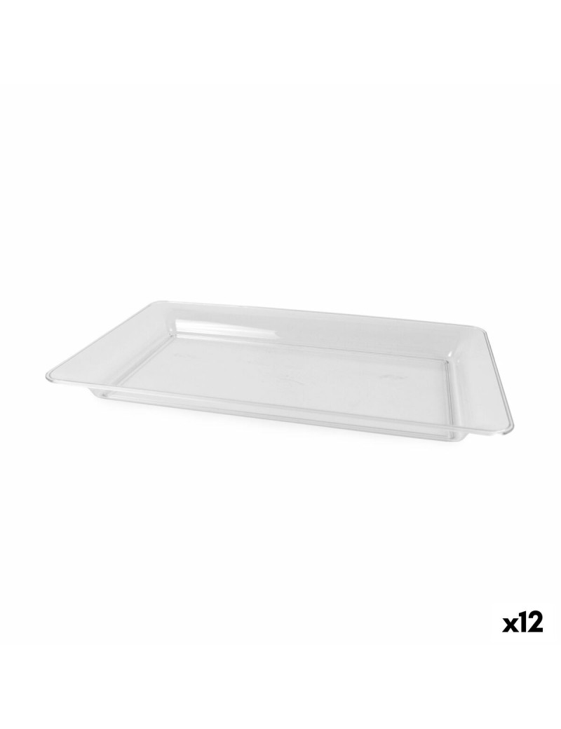 Tablett für Snacks Algon rechteckig 46 x 28 cm (12 Stück)