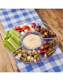 Tablett für Snacks Algon rund 30,5 cm (12 Stück)