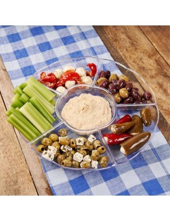 Tablett für Snacks Algon rund 30,5 cm (12 Stück)