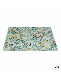 Tablett für Snacks La Mediterránea Zitronengelb 30 x 20 x 2,5 cm (12 Stück)