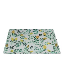 Tablett für Snacks La Mediterránea Zitronengelb 30 x 20 x 2,5 cm (12 Stück)