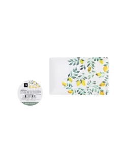 Vassoio per aperitivi La Mediterránea Limone 20 x 13 x 2 cm (24 Unità)