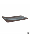 Tablett für Snacks Pompeya rechteckig 24 x 12 x 1 cm (3 Stück)