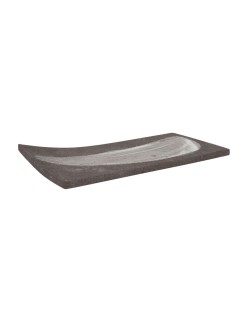 Tablett für Snacks Krakatoa rechteckig 30 x 35 cm (4 Stück)